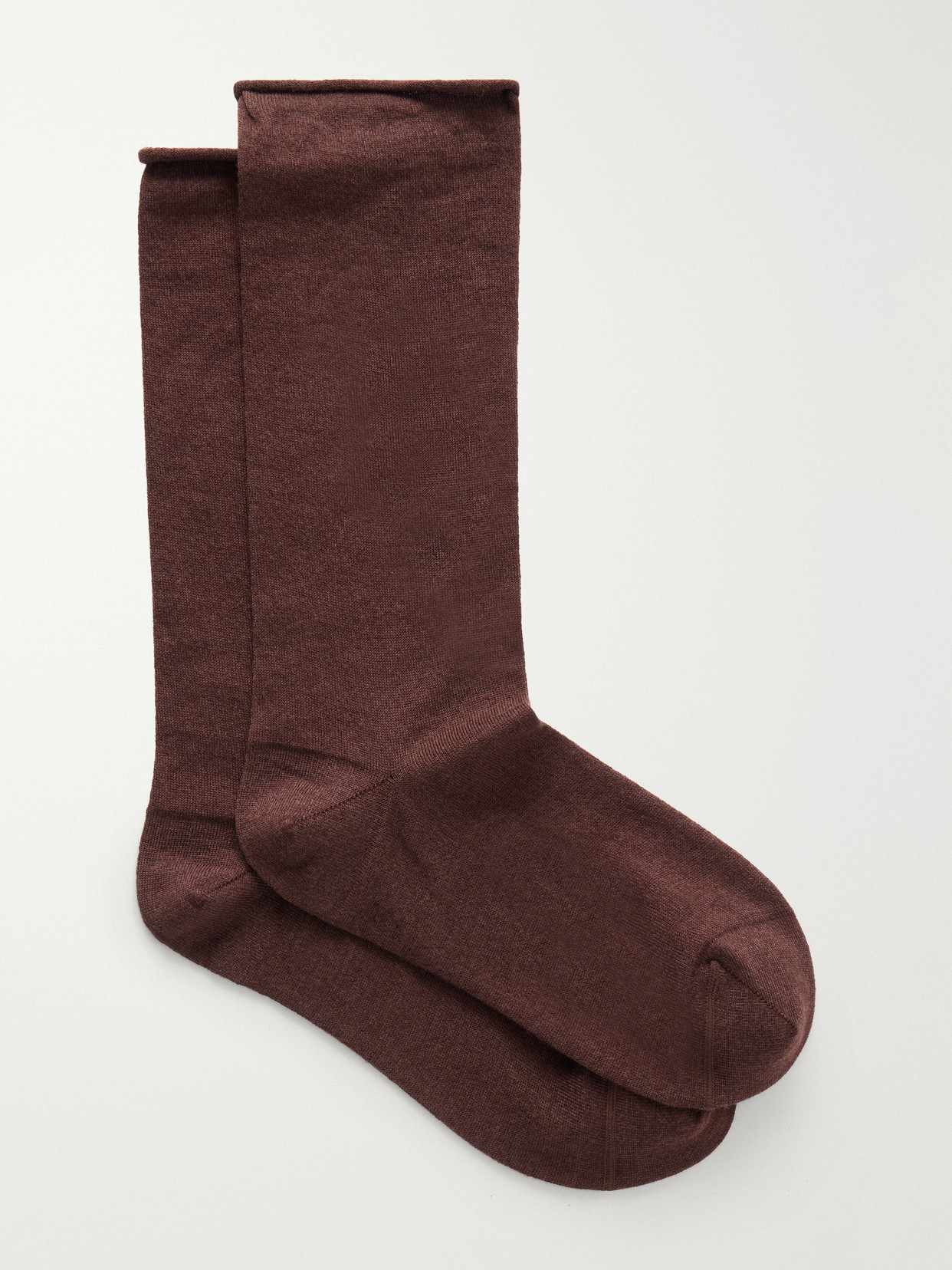 Brunello Cucinelli Cashmere-blend Socks In Neutral