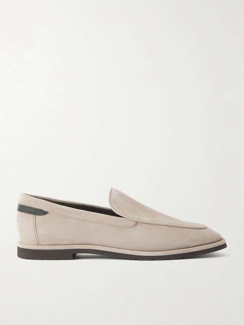 Brunello Cucinelli Embellished Suede Loafers | Thumbnail 6 Brunello Cucinelli Embellished Suede Loafers | Thumbnail 6