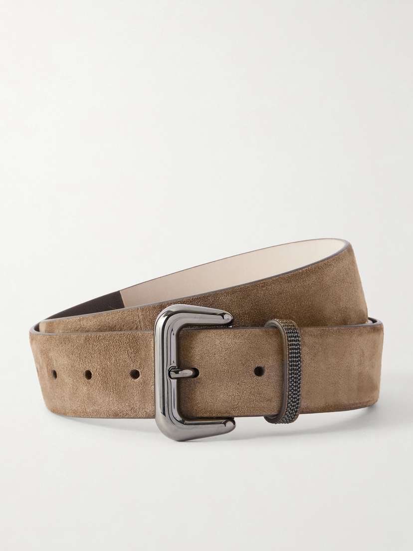 Brunello Cucinelli Monili-embellished uede Belt | Thumbnail 4 Brunello Cucinelli Monili-embellished uede Belt | Thumbnail 4