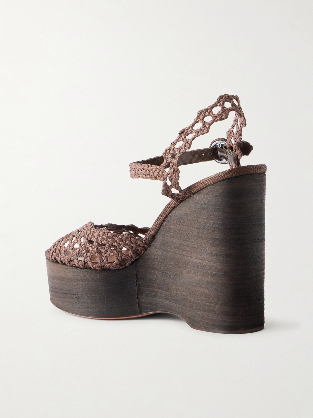 Bossa Nova 130 Crocheted Raffia Platform Sandals