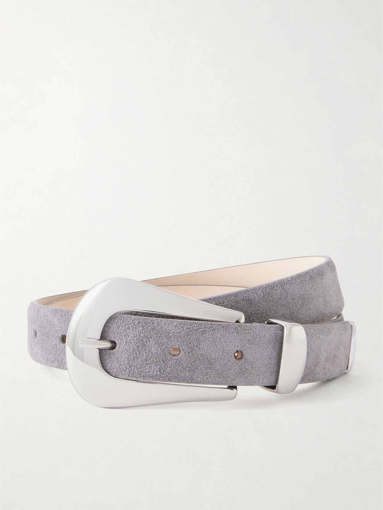 Dehanche Colette Suede Belt In Gray