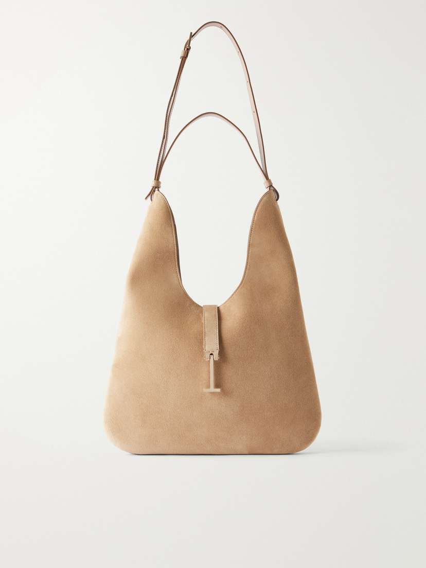 Tom Ford T-embellished Medium Suede Shoulder Bag