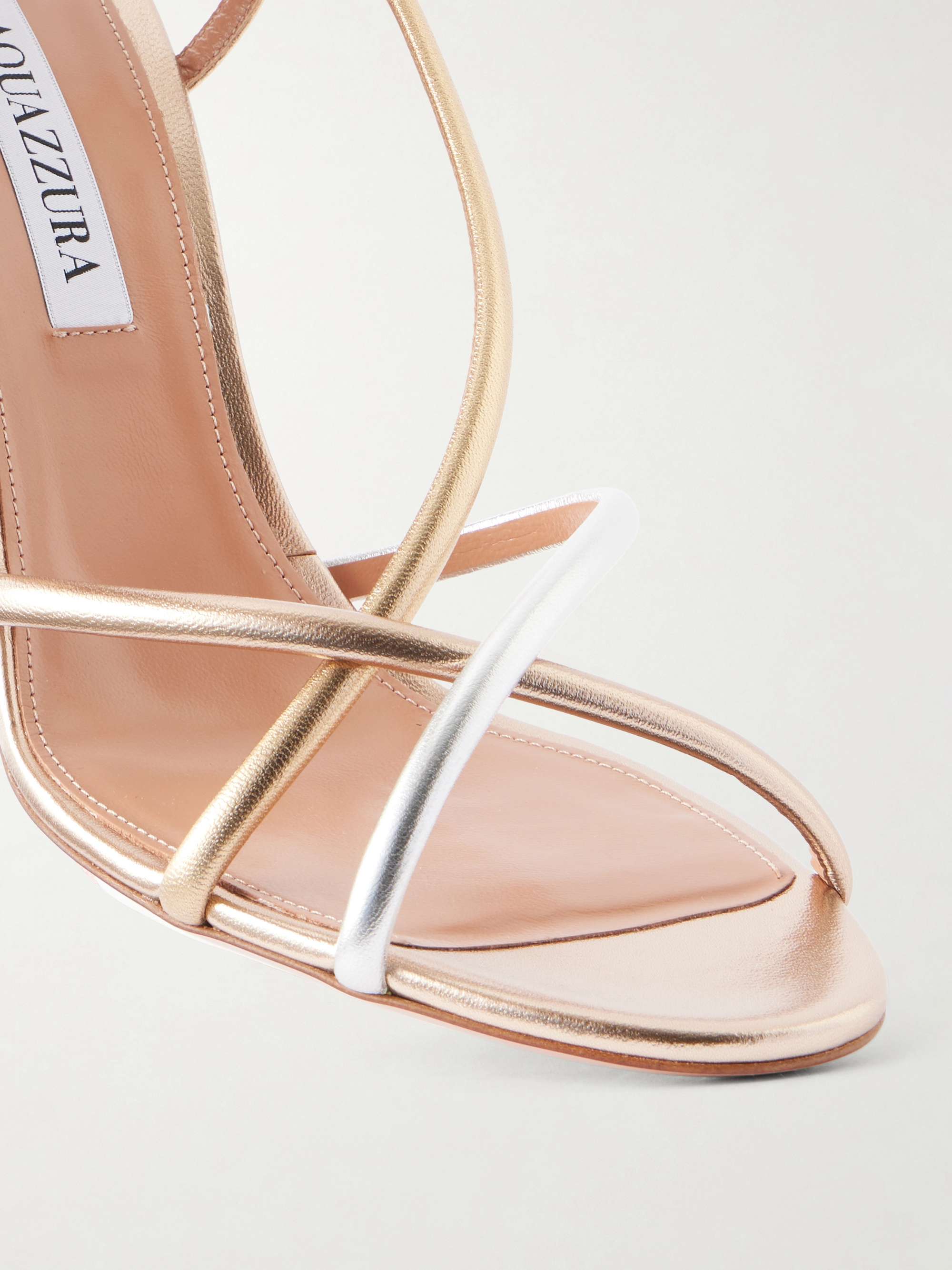 AQUAZZURA Horizon 85 leather sandals | NET-A-PORTER