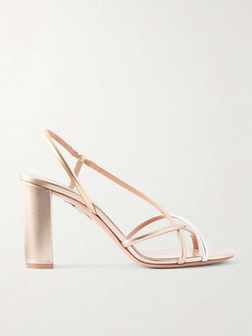 Aquazzura Horizon 85 Leather Sandals