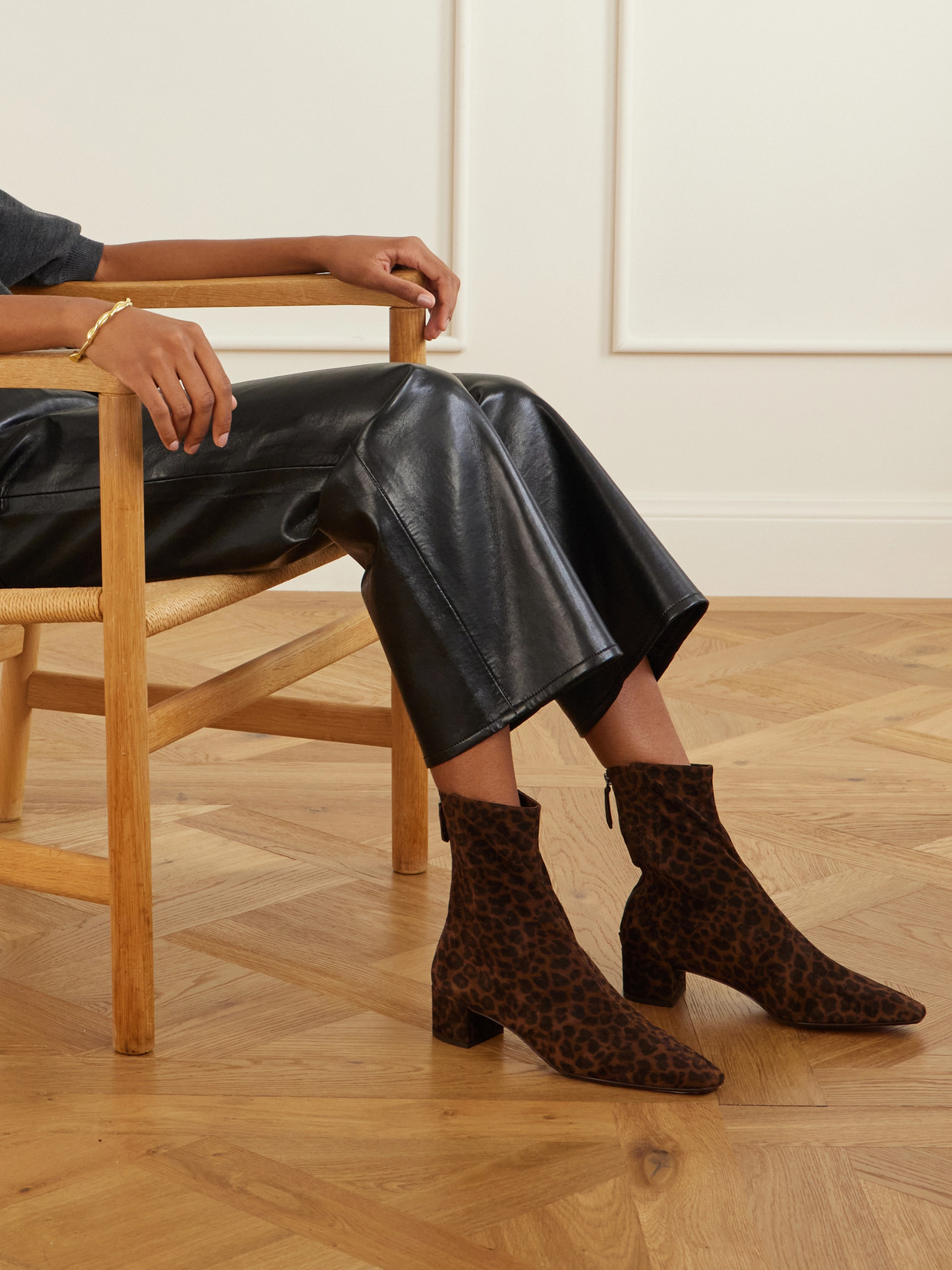 Saint Honoré 35 Animal-Print Boots