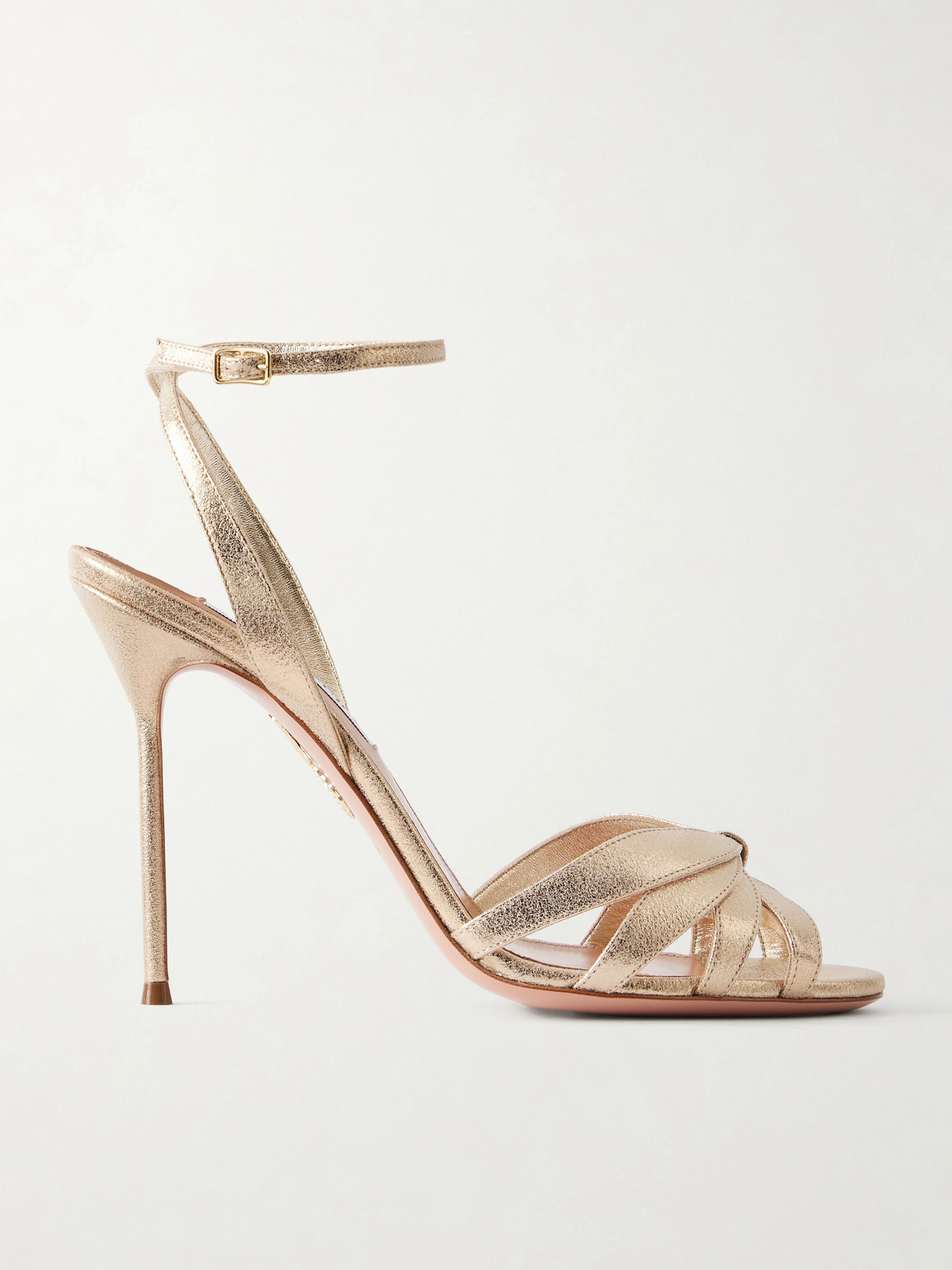 Aquazzura Soulmate 105 Knotted Sandals In Multi