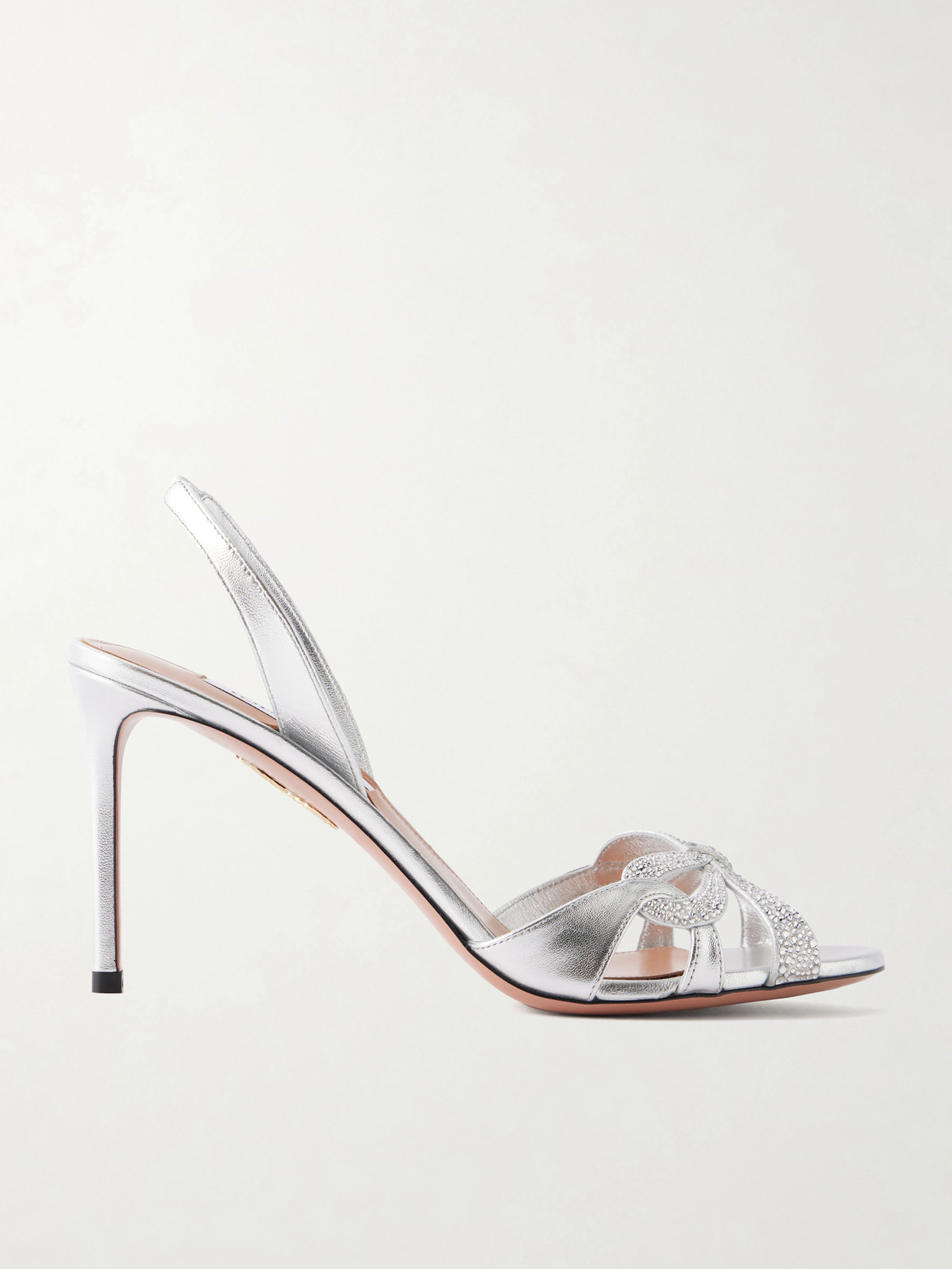 Ribbon Kiss 85 Crystals-Embellished Sandals