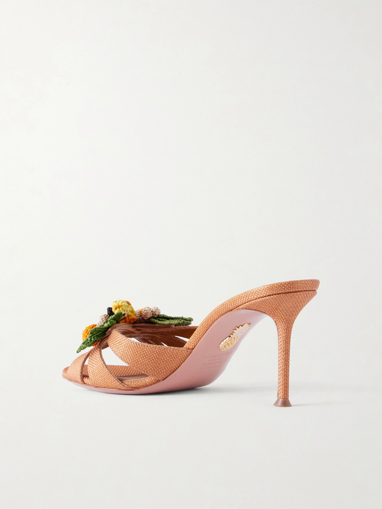 Birdsong 75 Raffia Mules