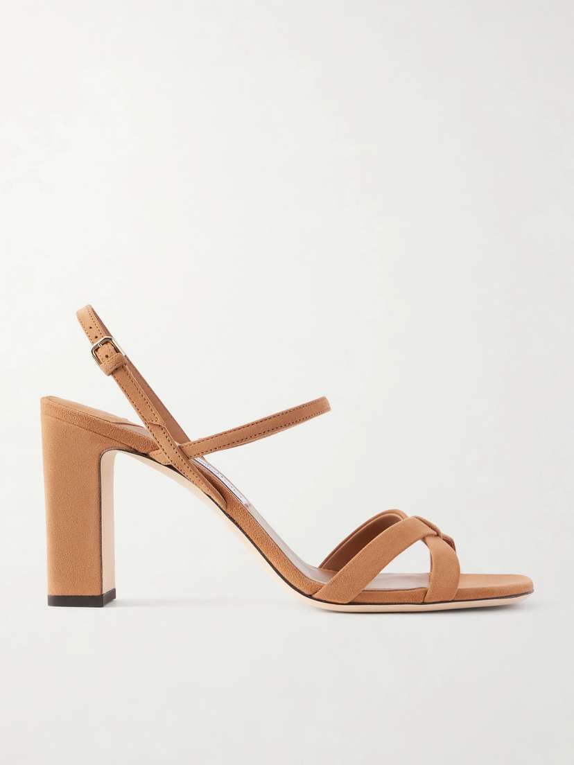 Jimmy Choo Elsy 85 Suede Sandals