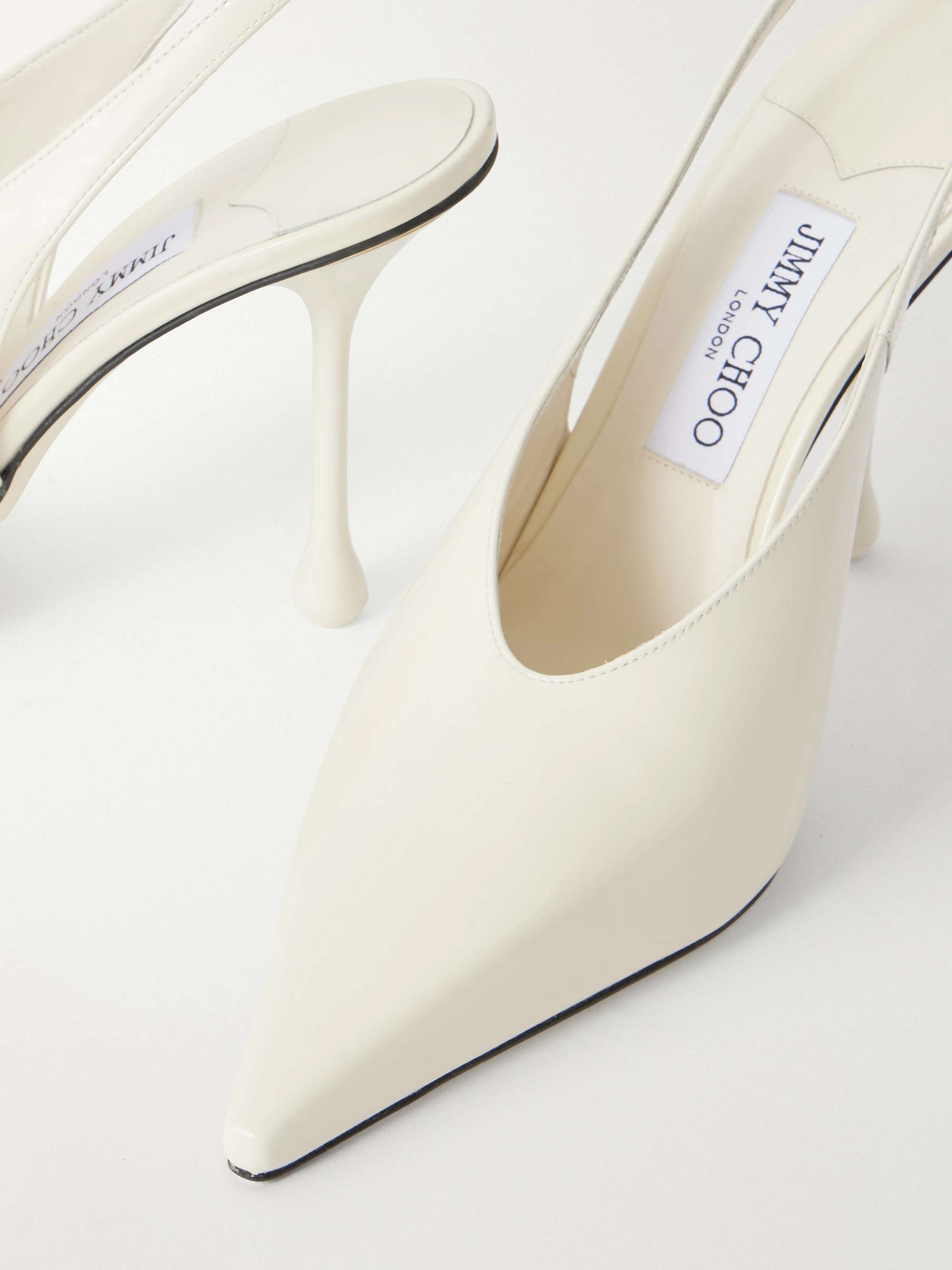 JIMMY CHOO Isa 95 patent-leather pumps | NET-A-PORTER