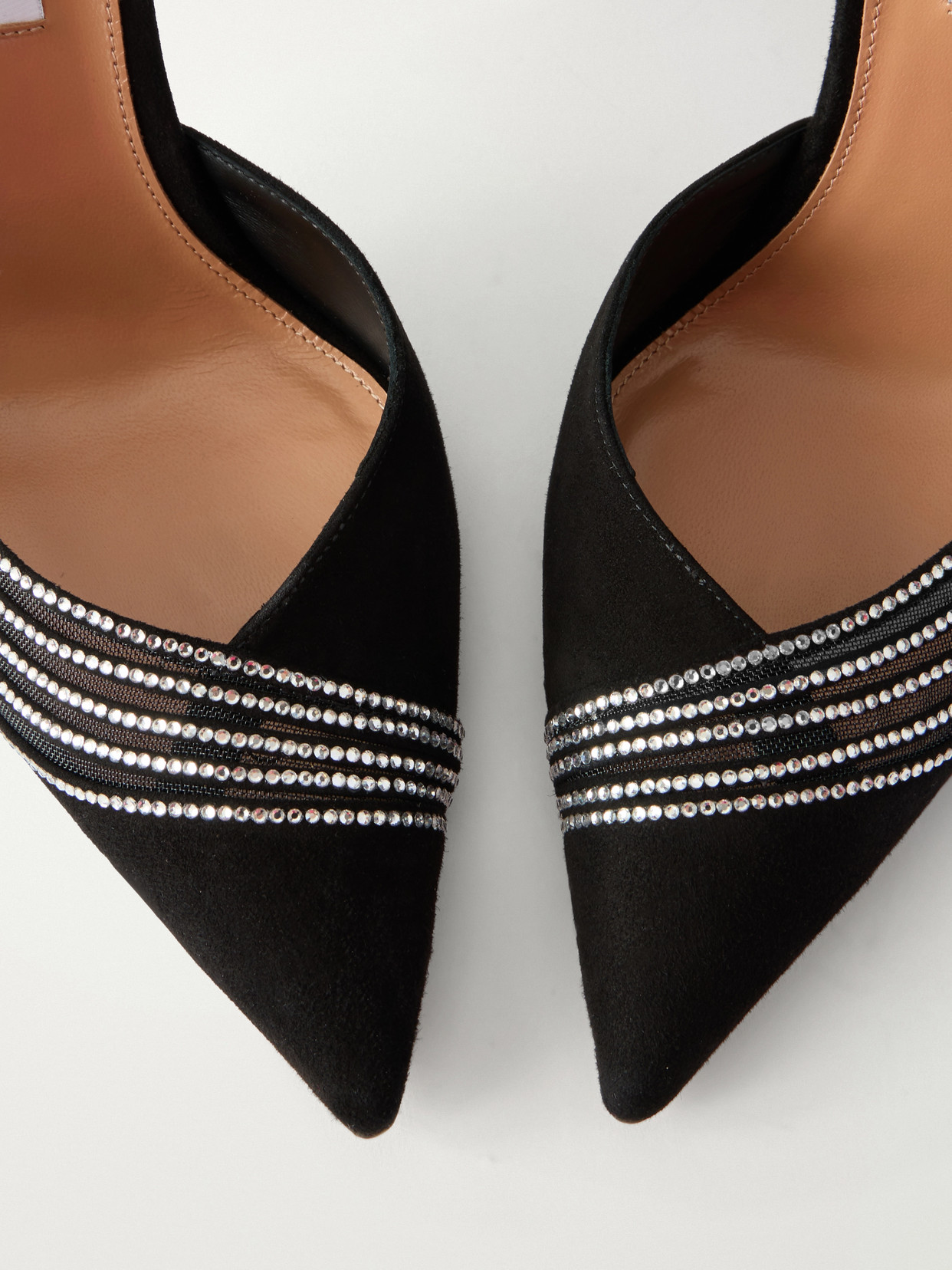 Dream Girl 105 Embellished Suede And Pumps