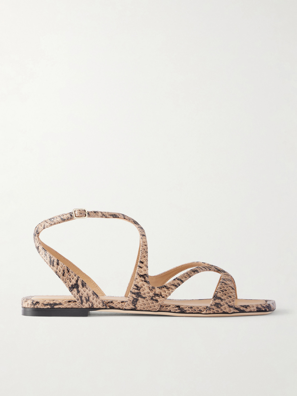 Jimmy Choo - Ayla Snake-effect Leather Sandals - Animal Print