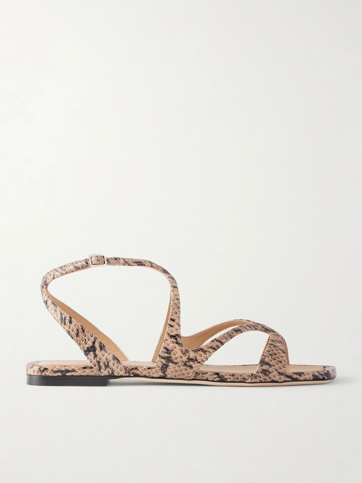 Ayla snake-effect leather sandals