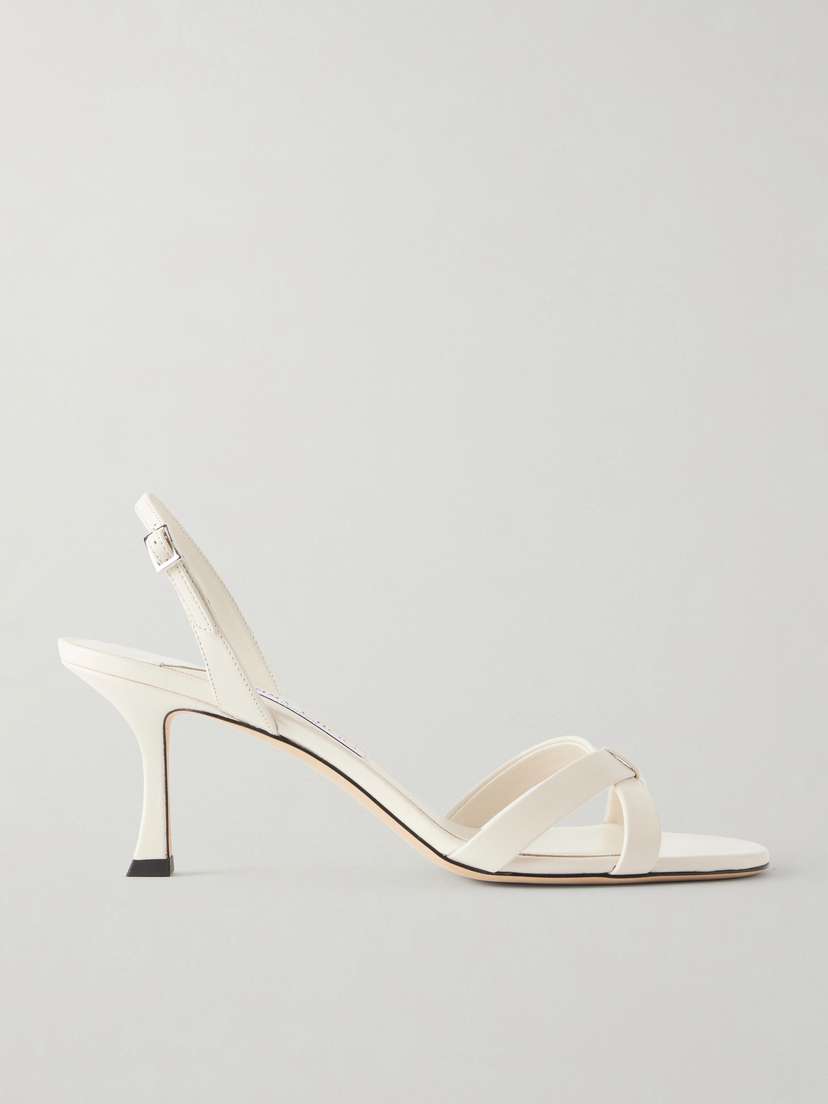 Jimmy Choo Elsy 70 Leather Slingback Sandals