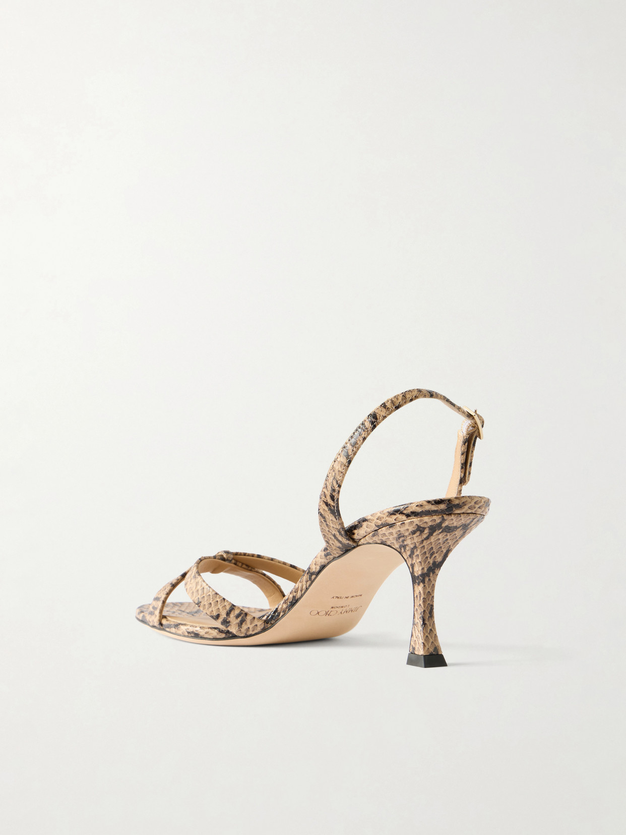 Elsy 70 Snake-Effect Sandals