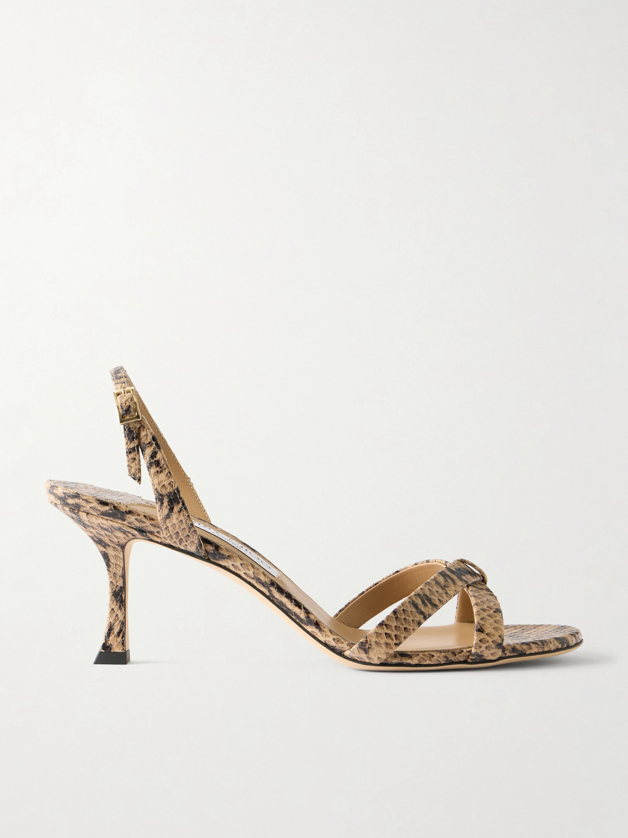 Jimmy Choo - Elsy 70 Snake-effect Leather Sandals - Animal Print