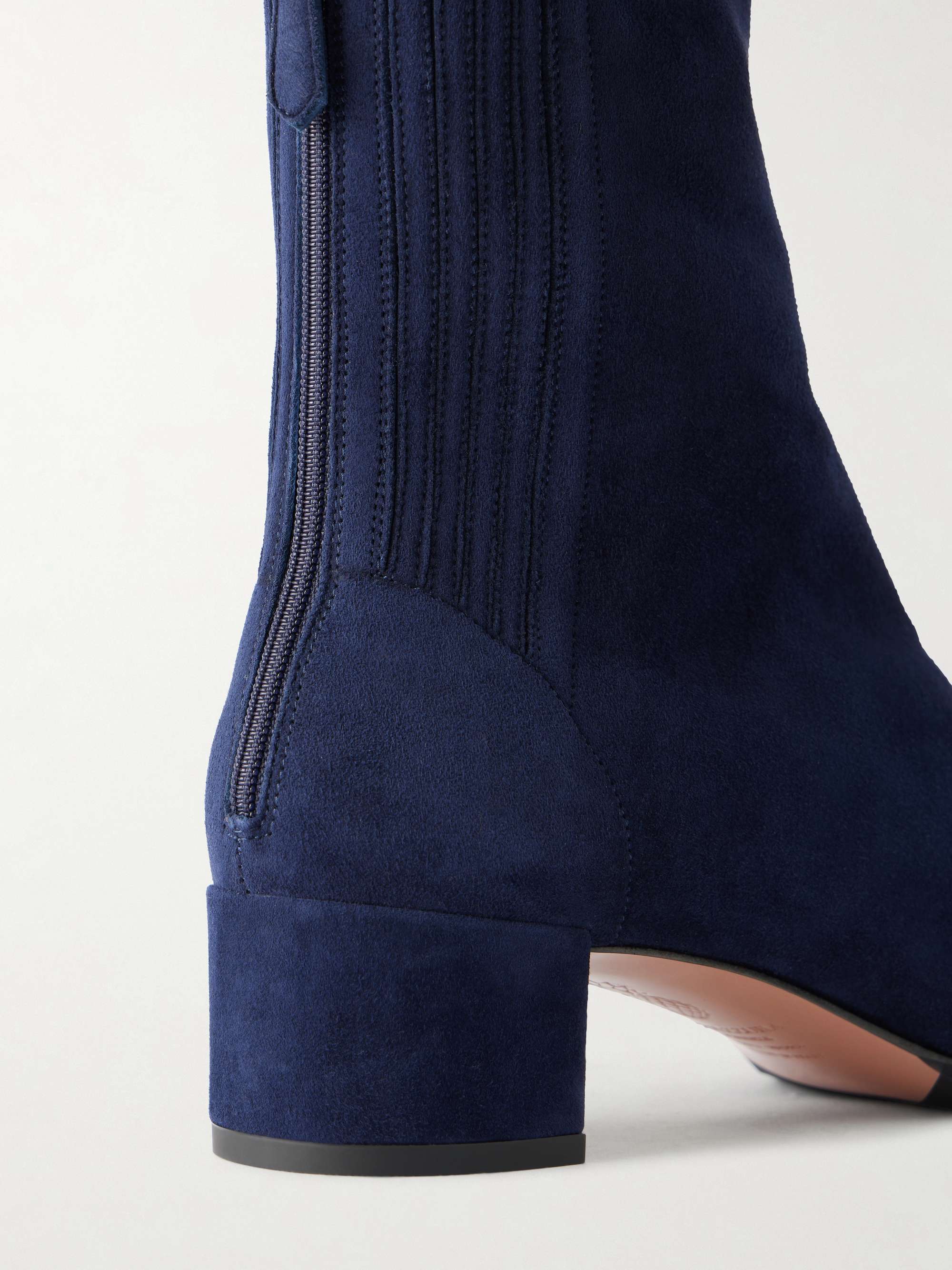 AQUAZZURA Saint Honoré 35 suede ankle boots | NET-A-PORTER