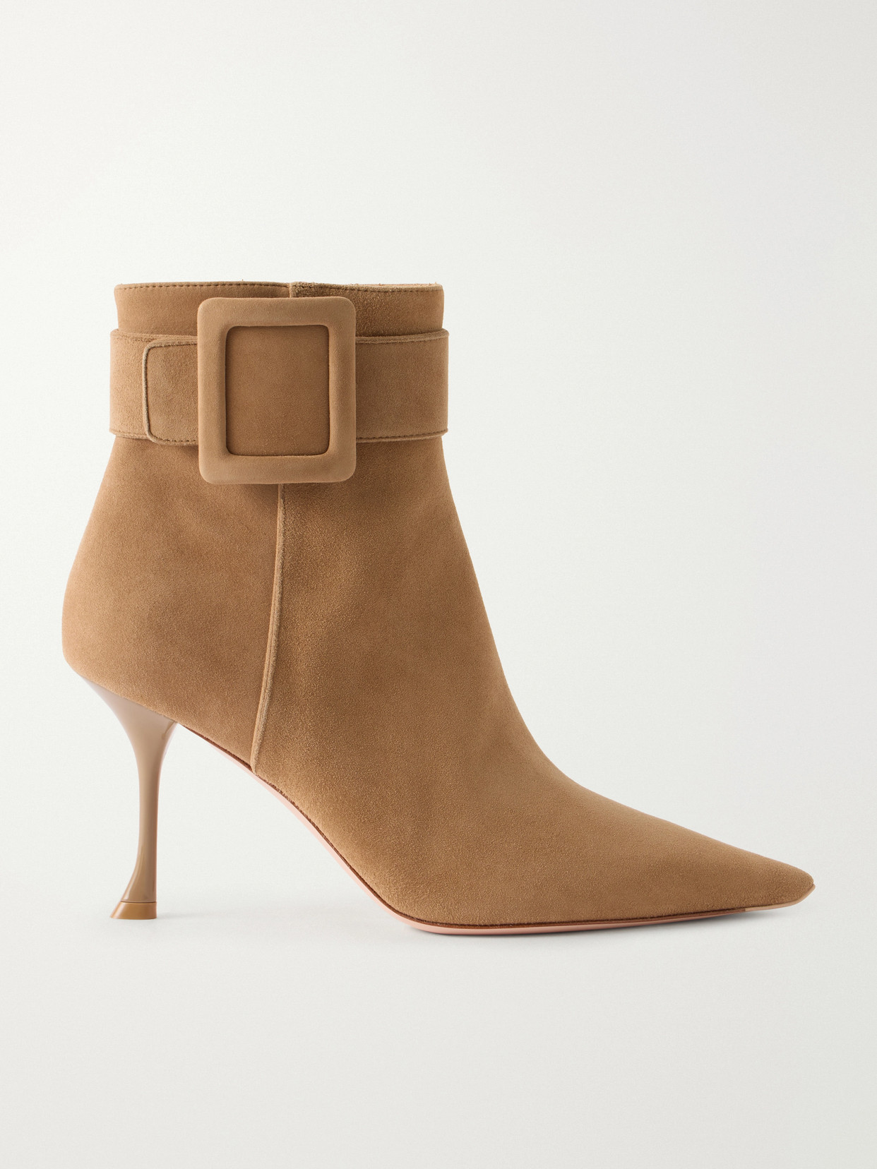 Roger Vivier - Viv Ville 85 Suede Ankle Boots - Brown