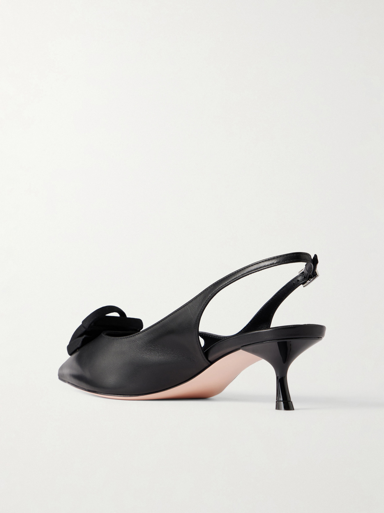 I Love Vivier Roses 45 Twill-Trimmed Slingback