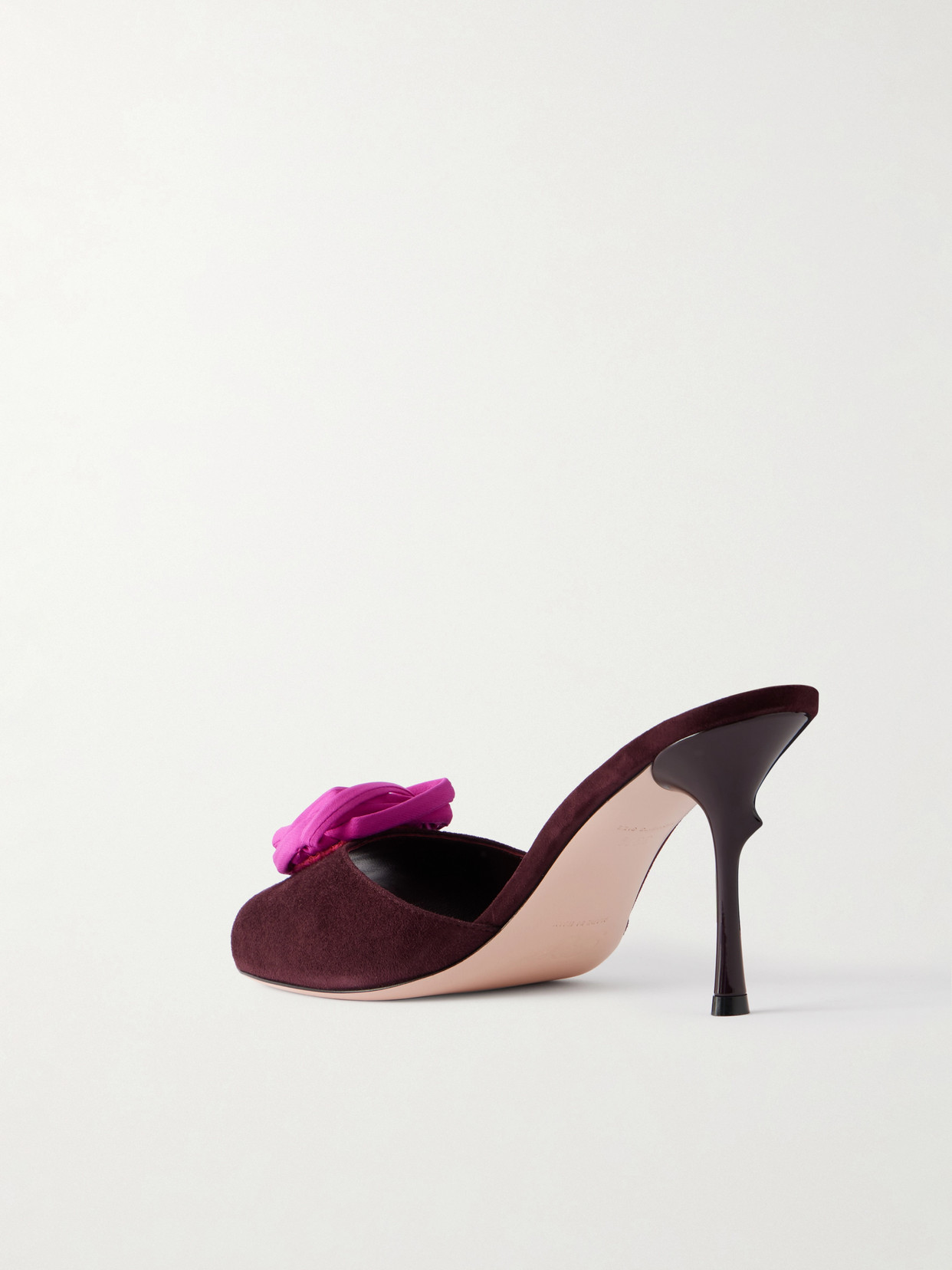 Epine Rose 85 Floral-Appliquéd Mules