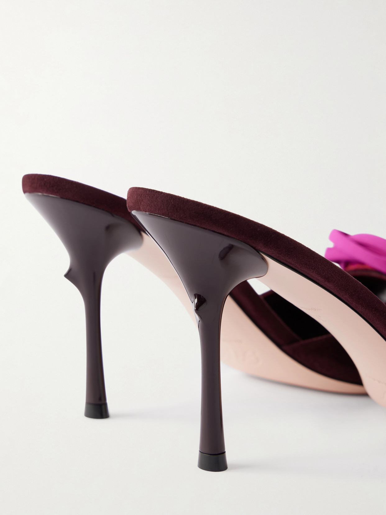 Epine Rose 85 Floral-Appliquéd Mules