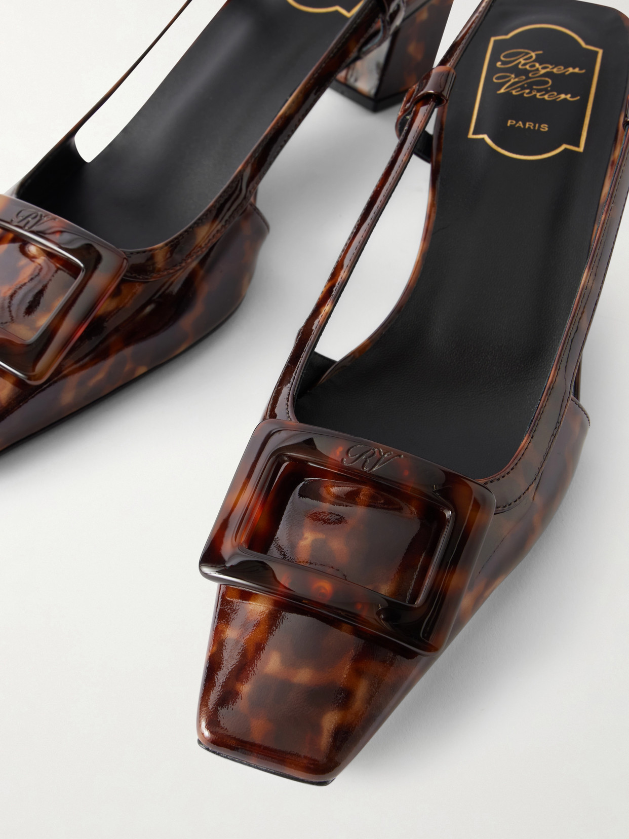 Belle Vivier 45 Animal-Print Slingback