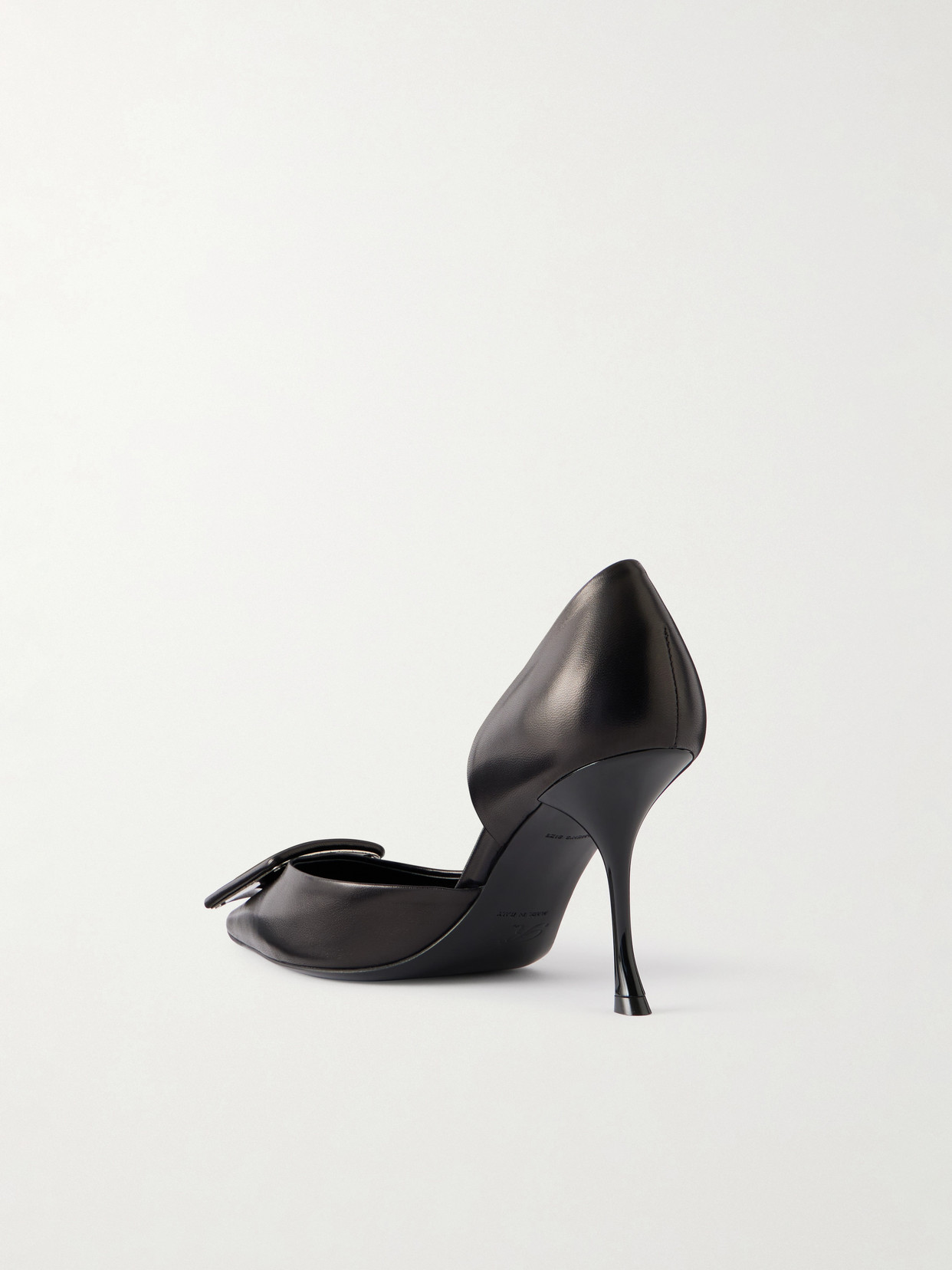 Viv Ville 85 Buckled Leather Pumps