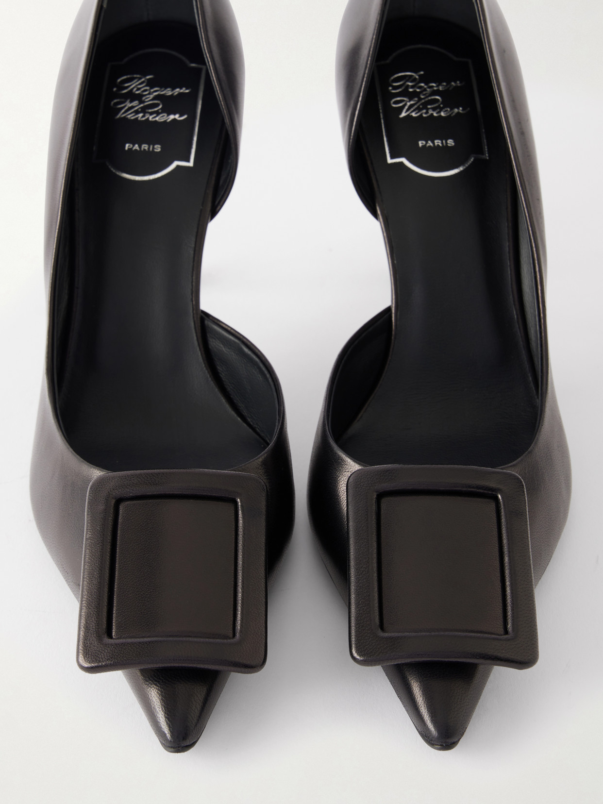Viv Ville 85 Buckled Leather Pumps