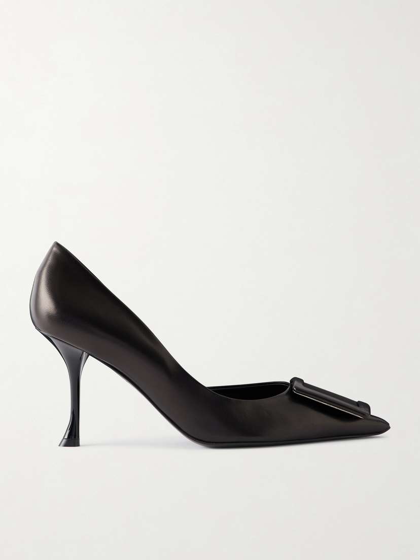 Roger Vivier Viv Ville 85 Buckled Leather Pumps | Thumbnail 6 Roger Vivier Viv Ville 85 Buckled Leather Pumps | Thumbnail 6