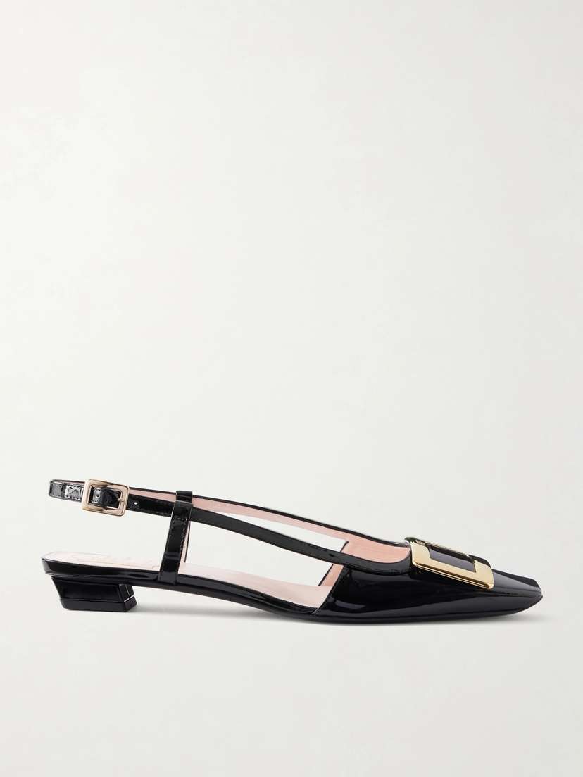 Roger Vivier Belle Vivier 45 Patent Leather Slingback Pumps | Thumbnail 6