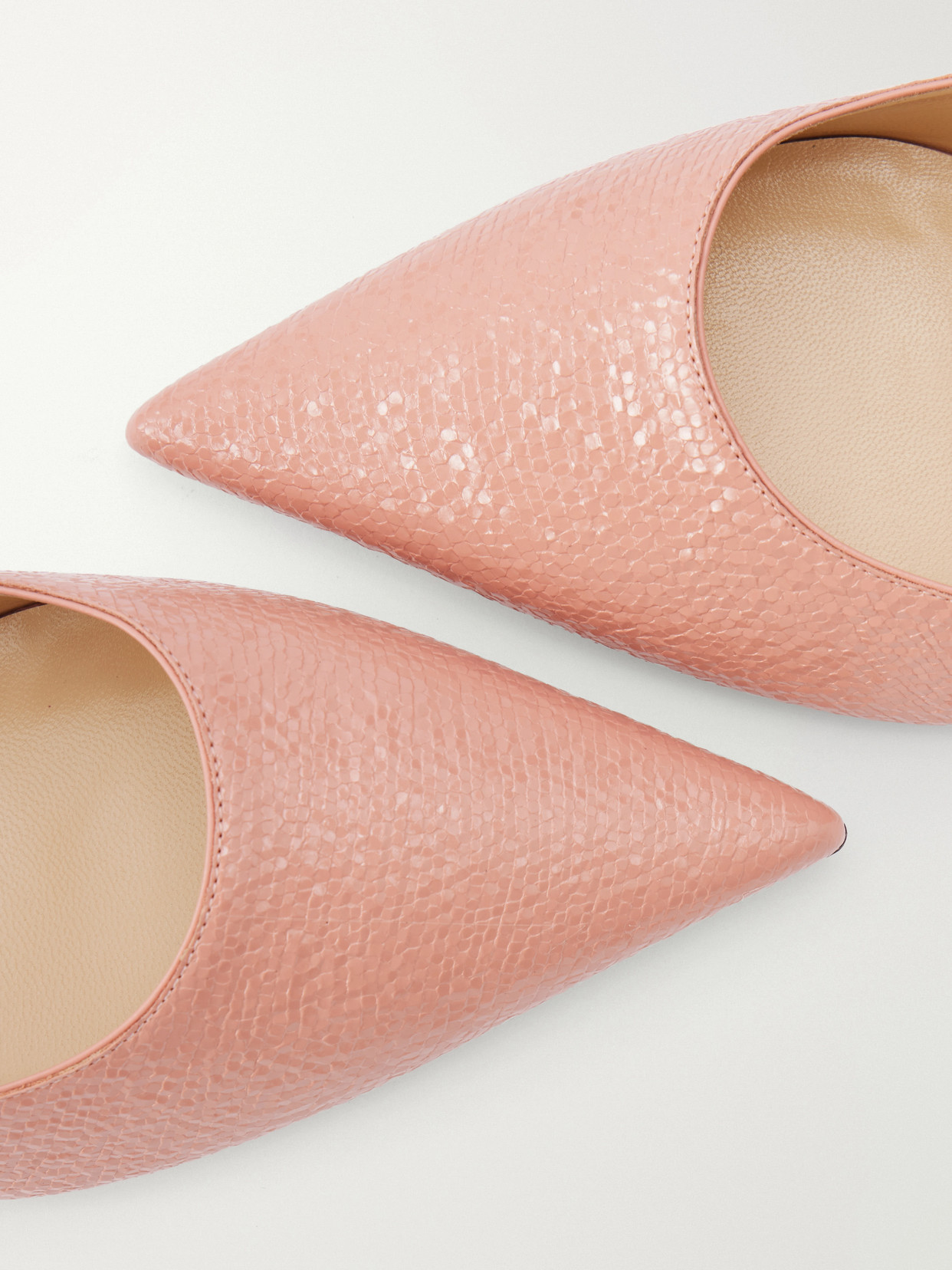 Love 65 Crackled-Leather Pumps