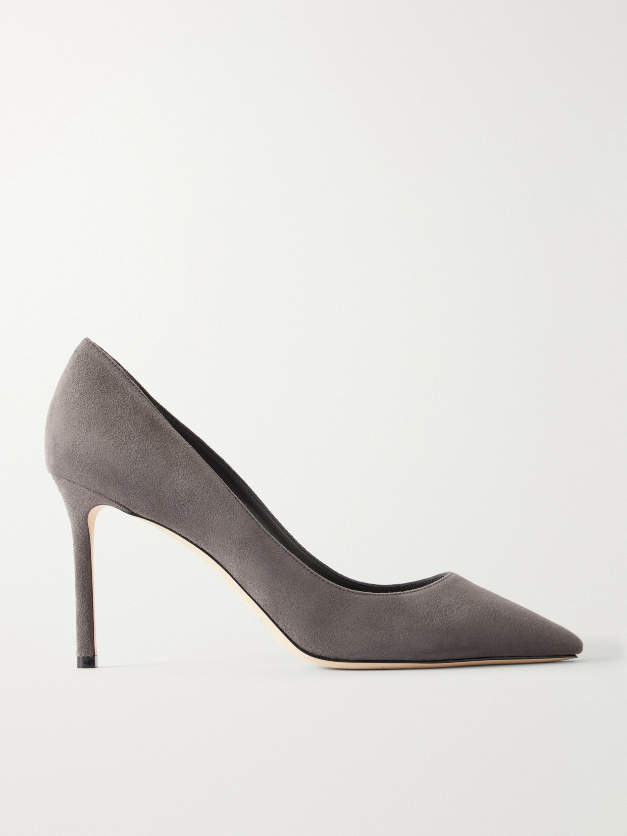 Jimmy Choo - Romy 85 Suede Pumps - Gray