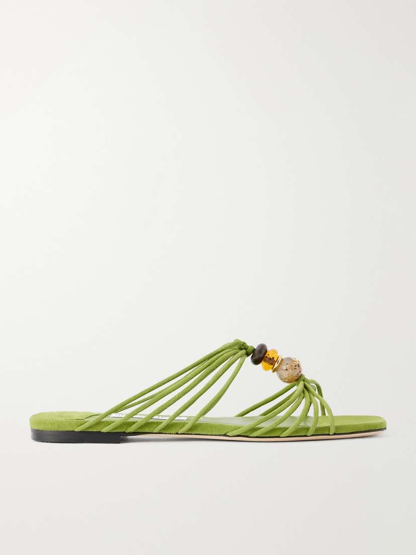 Jimmy Choo Lova Embellished Suede Sandals