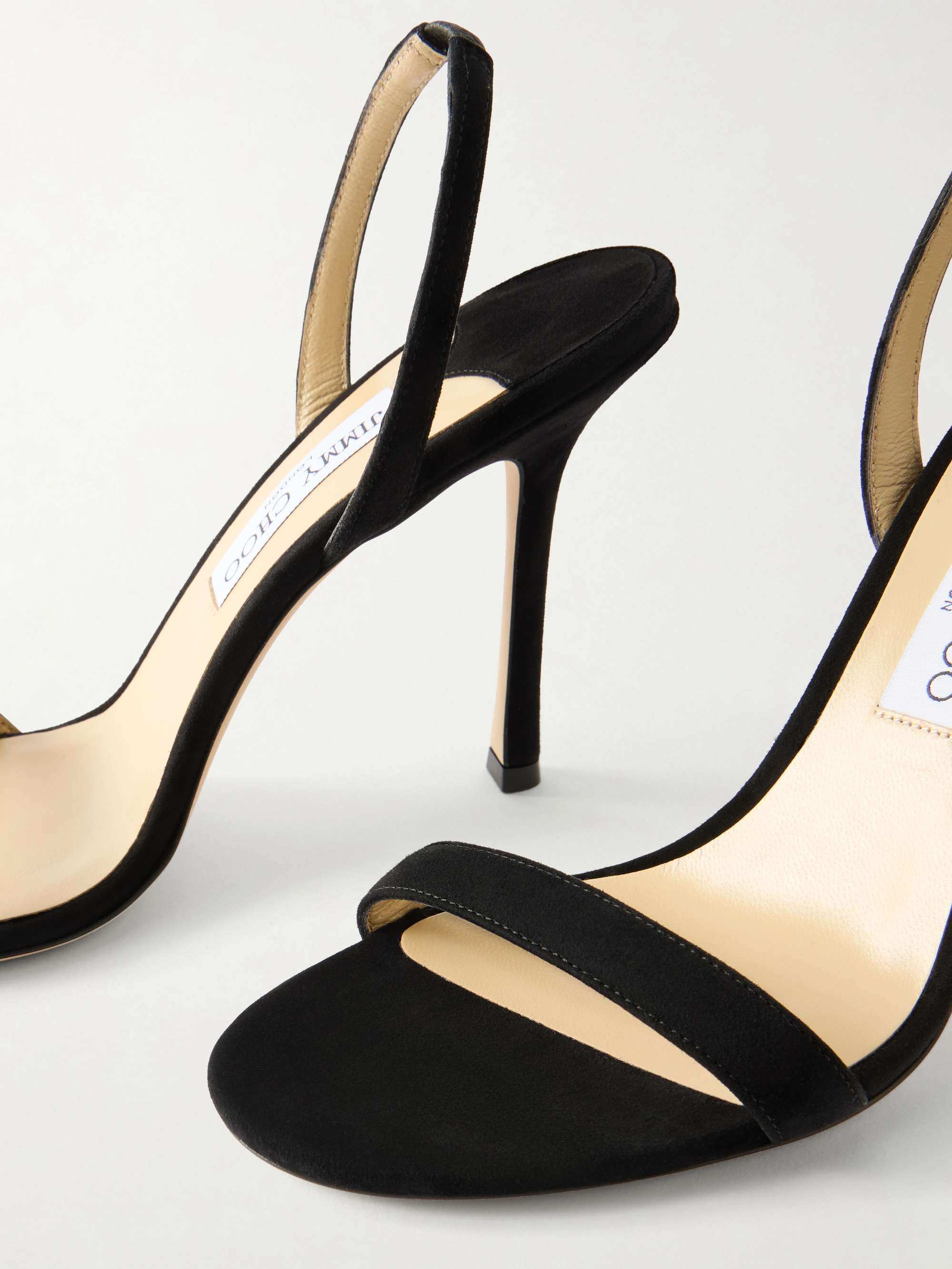 JIMMY CHOO Jenn 100 suede sandals | NET-A-PORTER