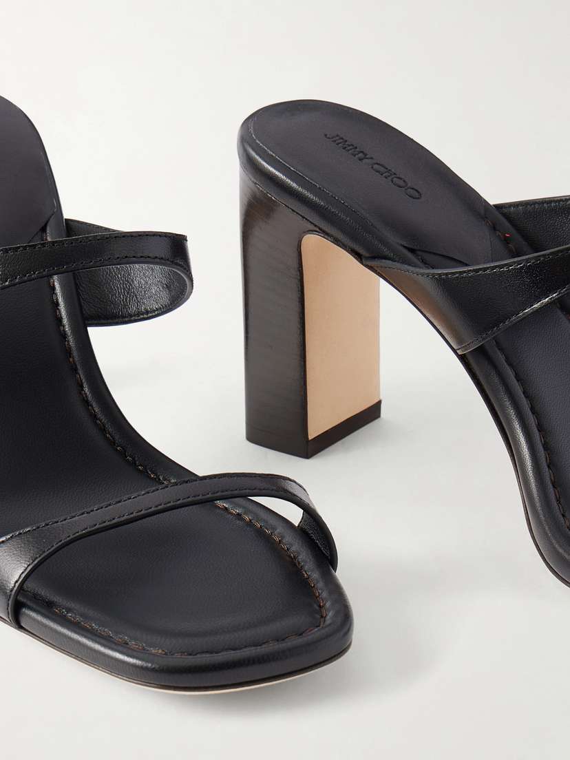 Jimmy Choo Lucian 85 Leather Mules | Thumbnail 5