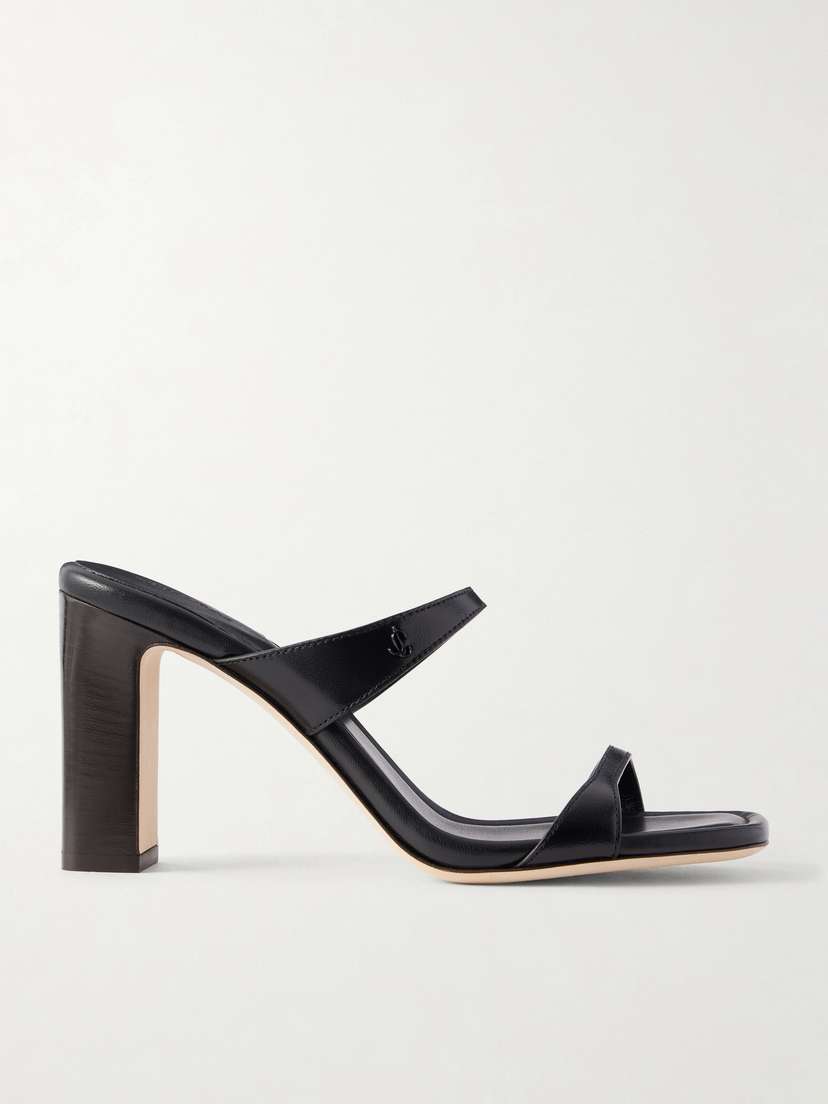 Jimmy Choo Lucian 85 Leather Mules