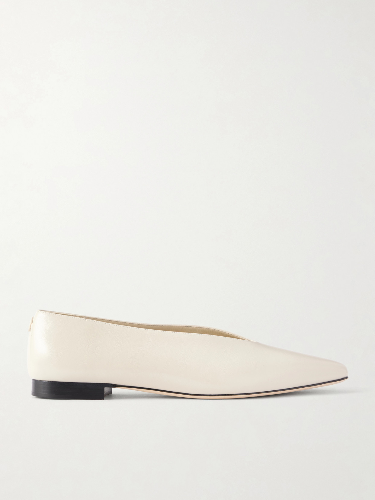 Jimmy Choo Margot Leather Ballet Flats In Neutral