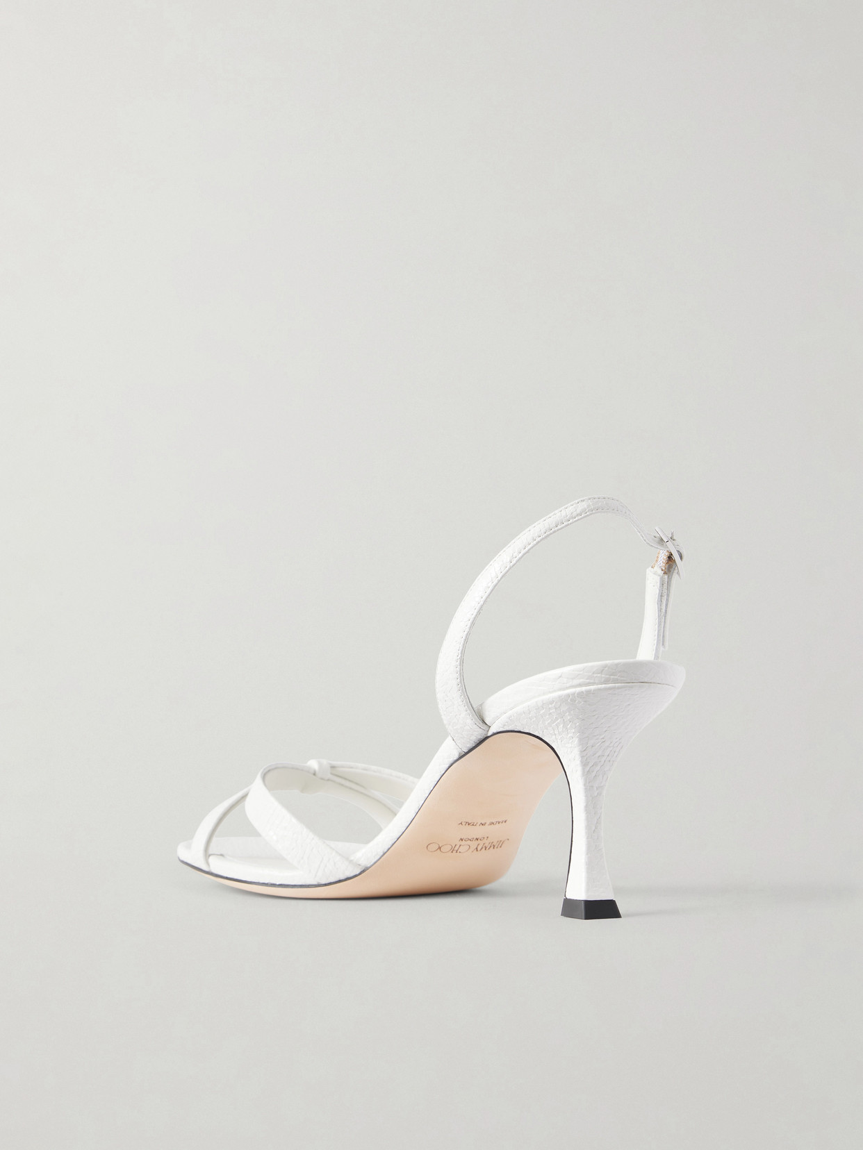 Elsy 70 Textured-Leather Sandals