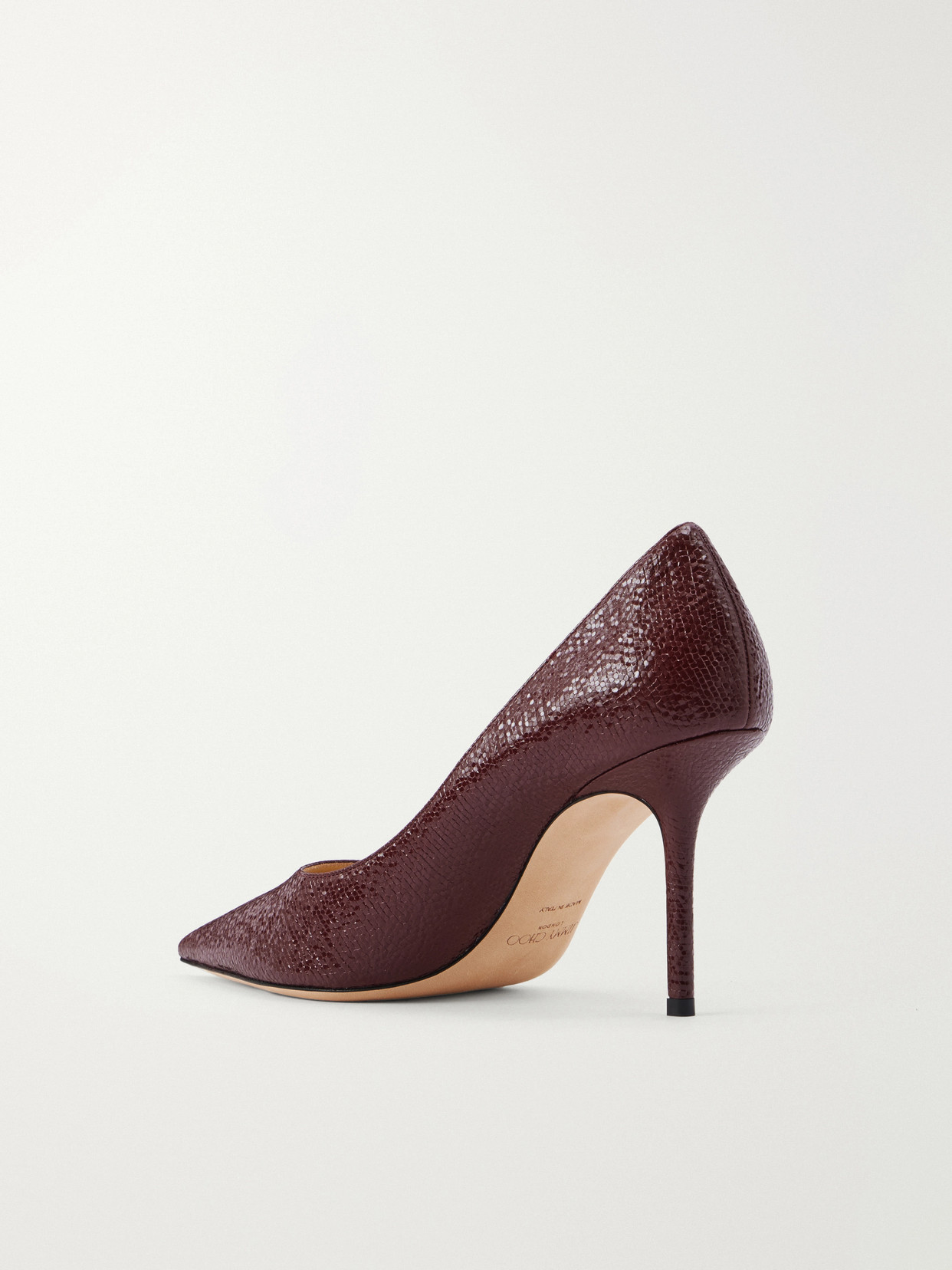 Love 85 Crackled-Leather Pumps