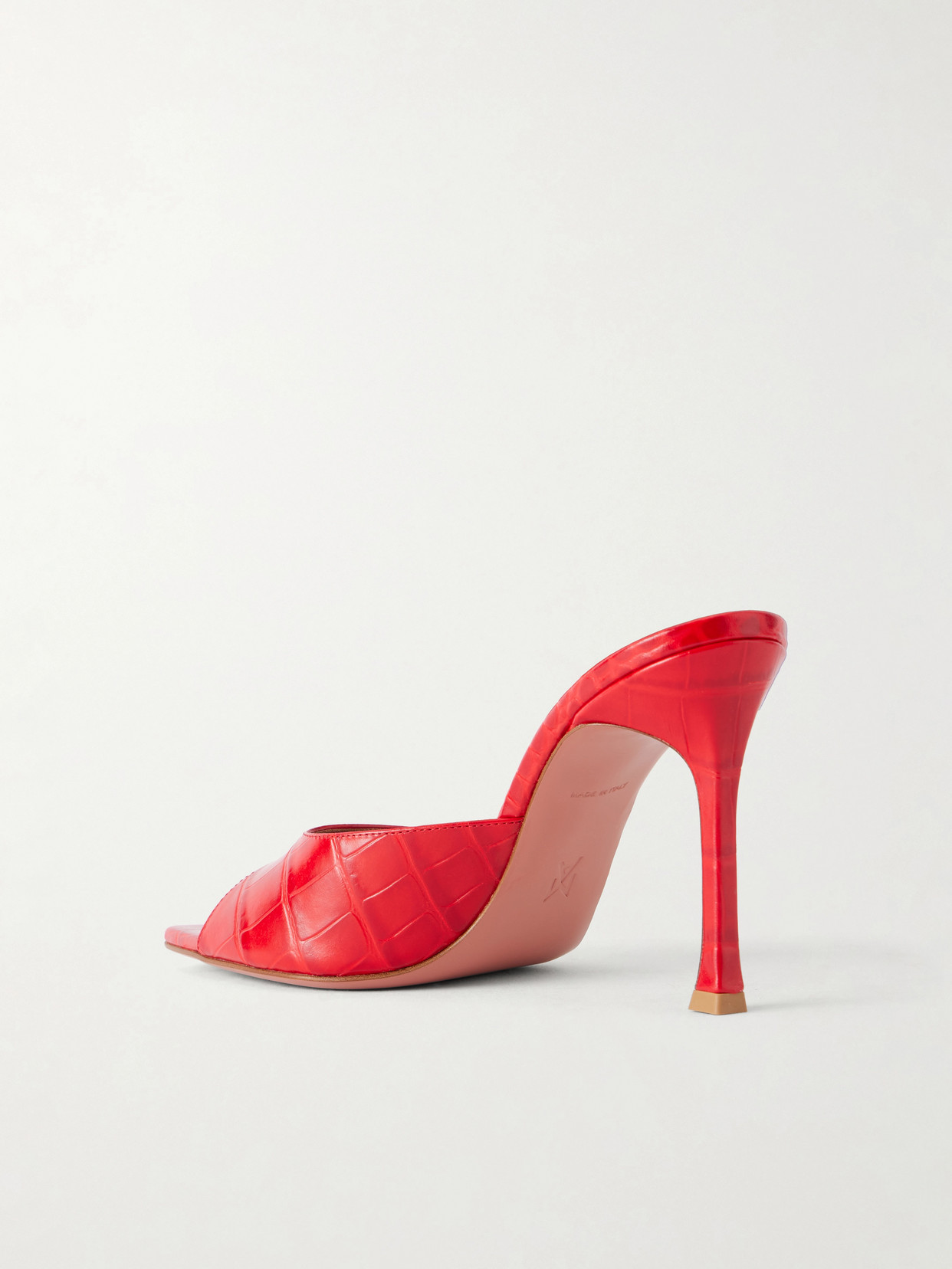 Alexa 95 Croc-Effect Mules
