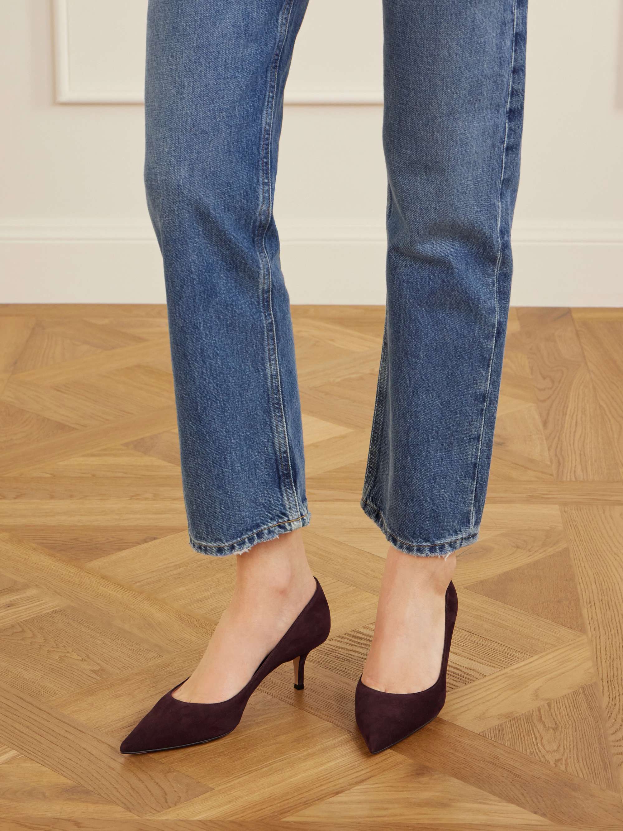 GIANVITO ROSSI 55 suede pumps