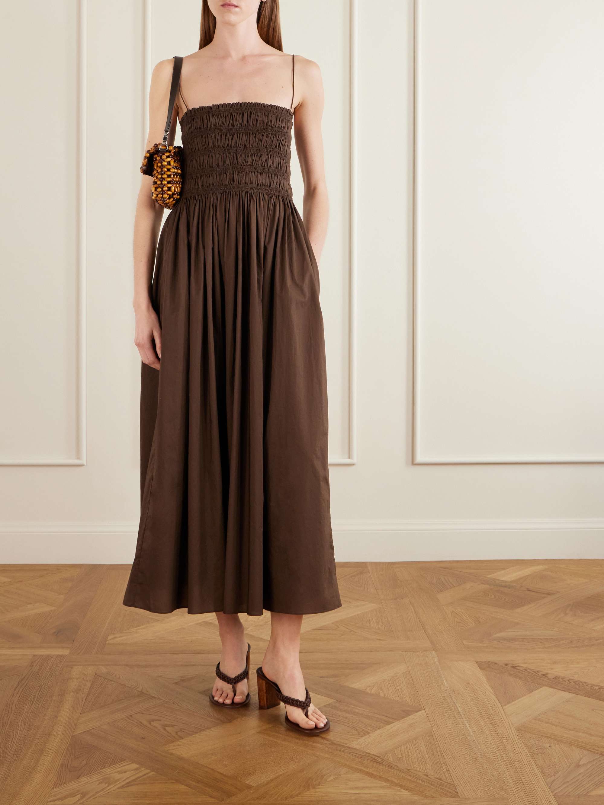 GIANVITO ROSSI 70 woven leather thong sandals | NET-A-PORTER
