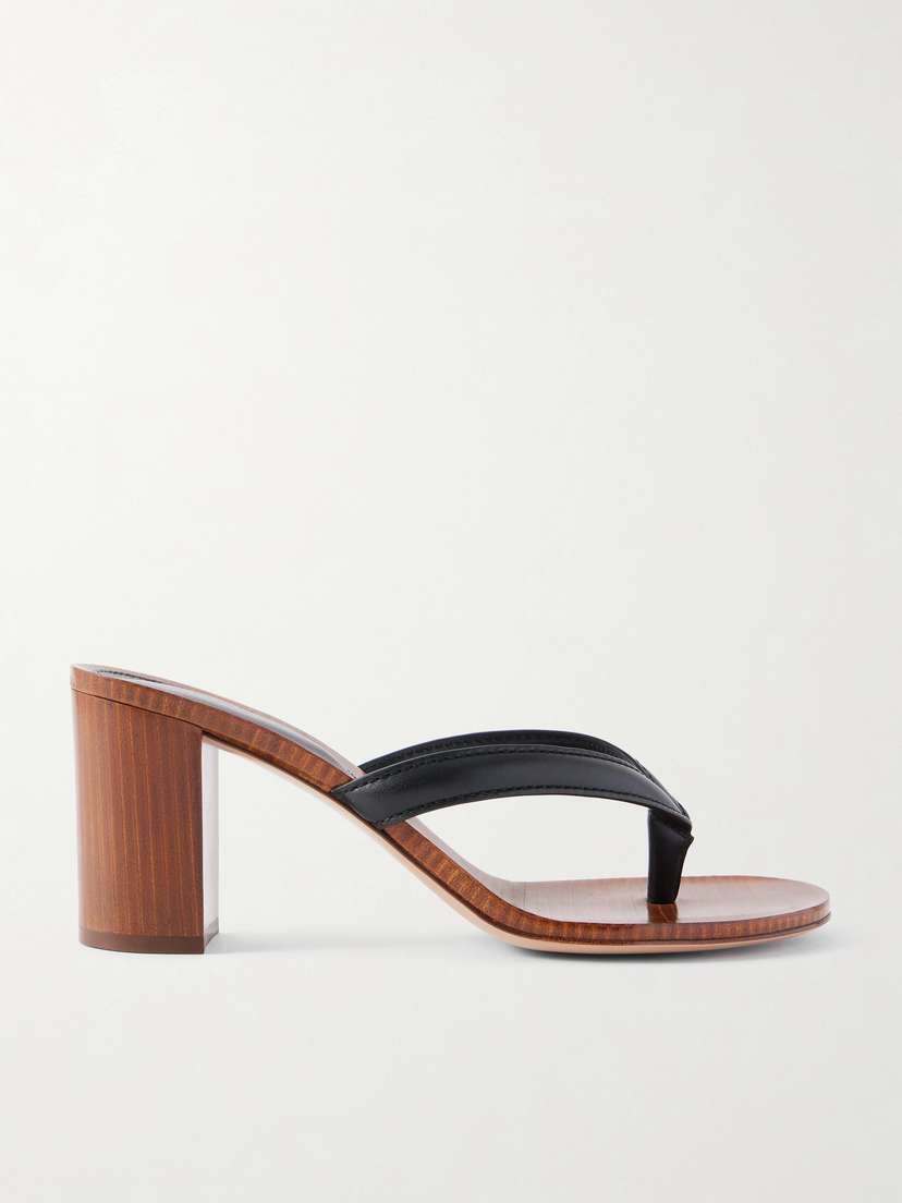 Gianvito Rossi 70 Leather Thong Sandals