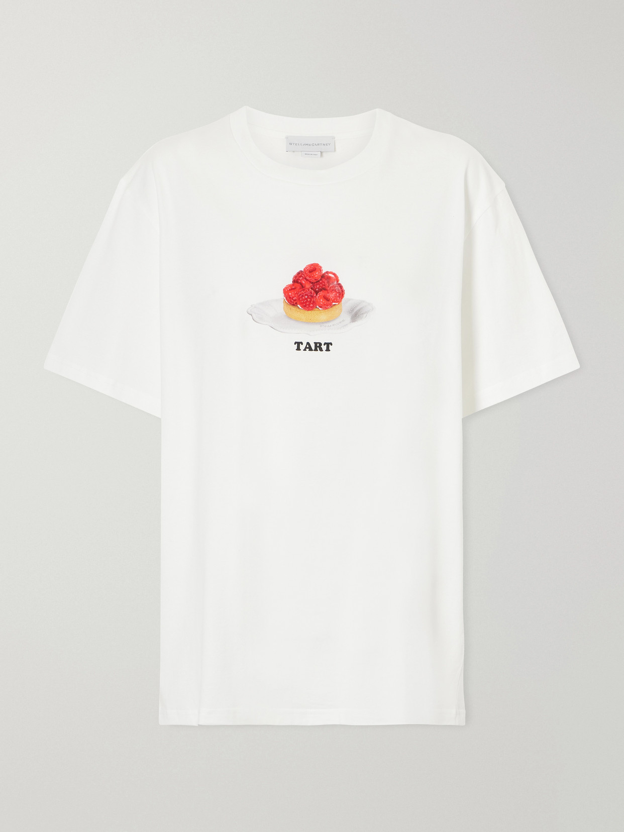 Stella Mccartney Printed Cotton-jersey T-shirt In White