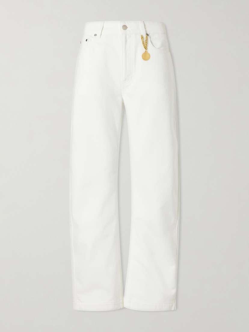 Stella McCartney Cropped High-rise Barrel-leg Jeans