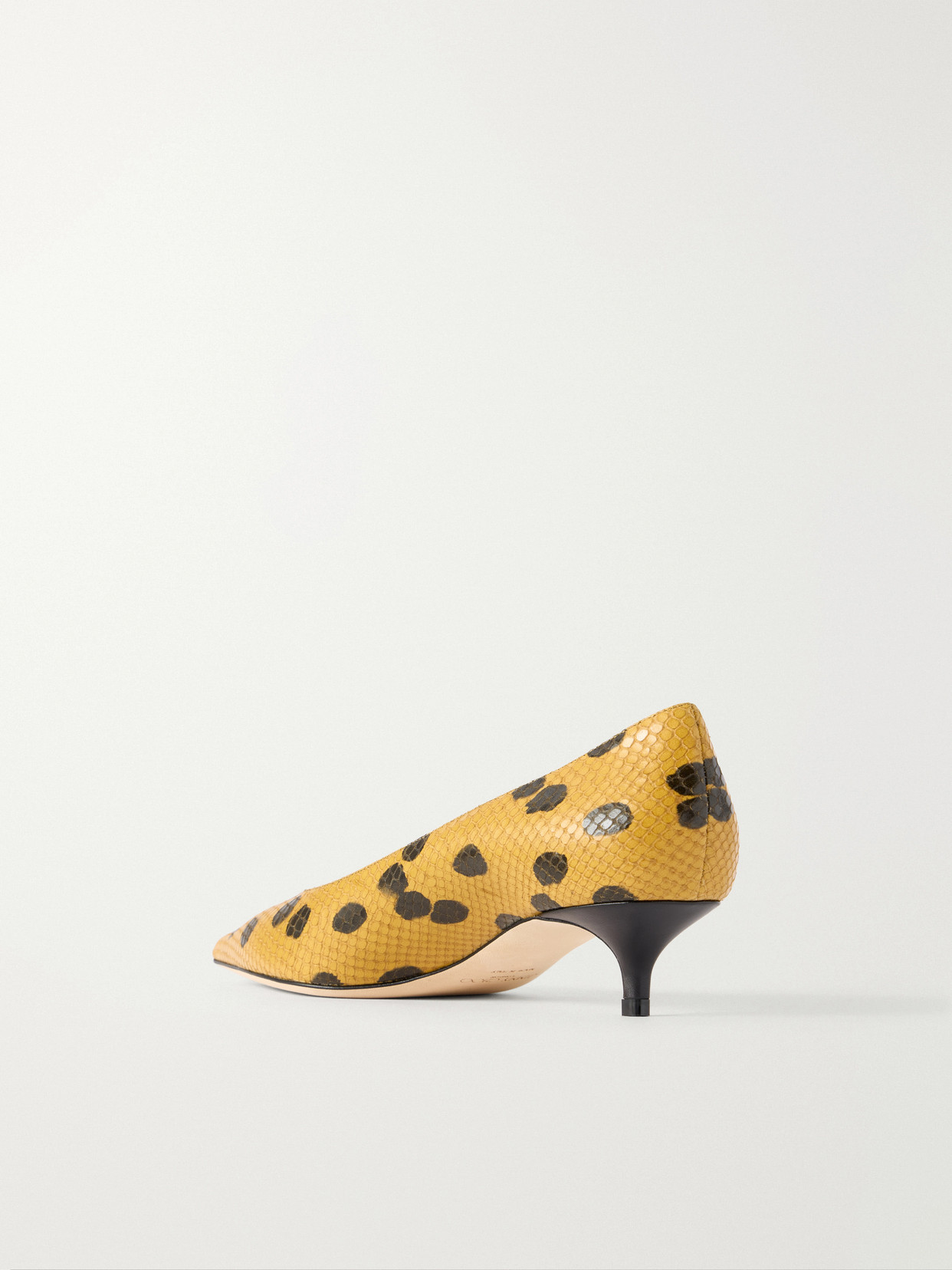 Amelia 30 Leopard-Print Snake-Effect Pumps