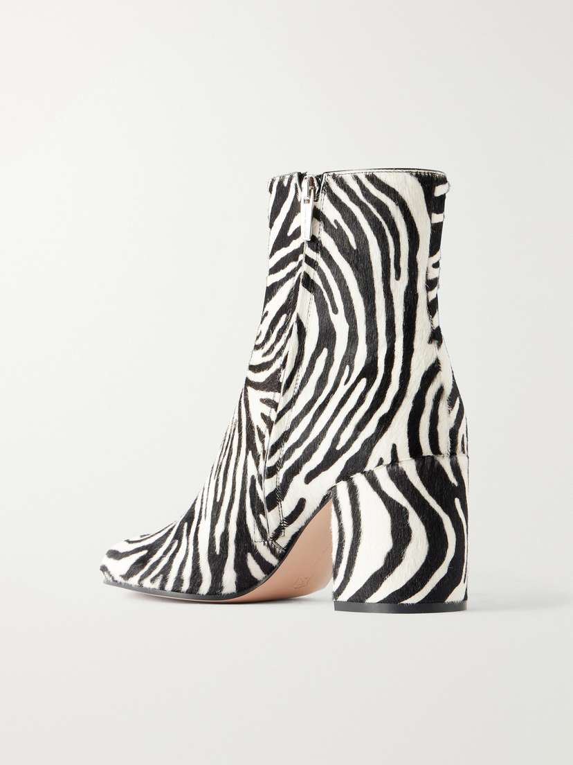 Gianvito Rossi Joelle Pony 70 Zebra-print Calf Hair Boots | Thumbnail 3 Gianvito Rossi Joelle Pony 70 Zebra-print Calf Hair Boots | Thumbnail 3
