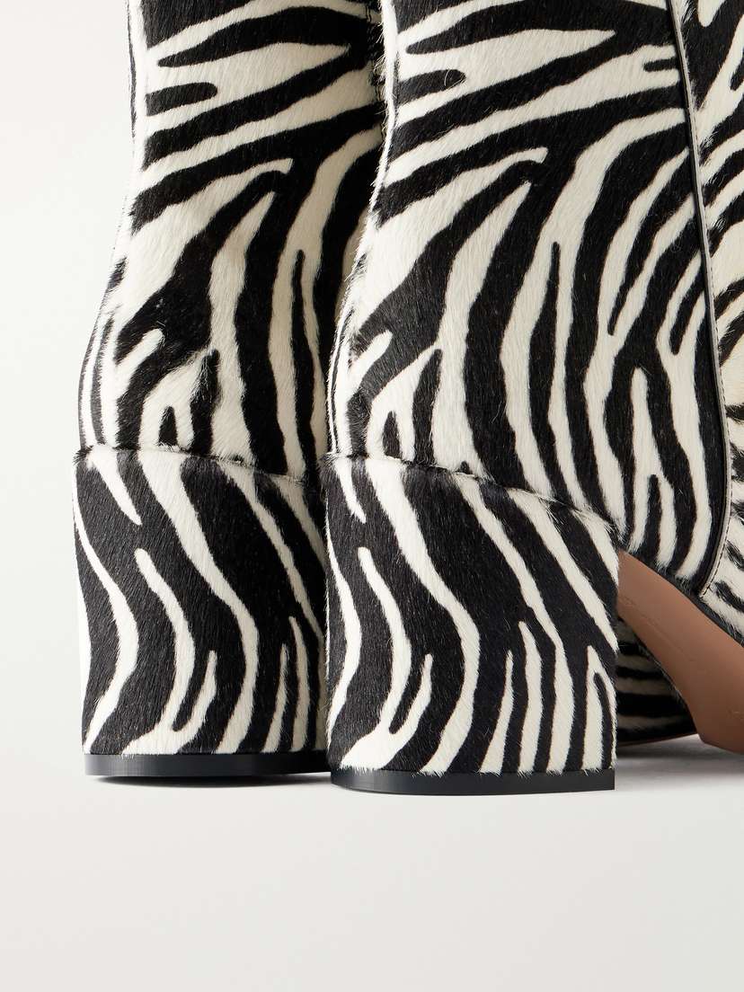 Gianvito Rossi Joelle Pony 70 Zebra-print Calf Hair Boots | Thumbnail 5 Gianvito Rossi Joelle Pony 70 Zebra-print Calf Hair Boots | Thumbnail 5