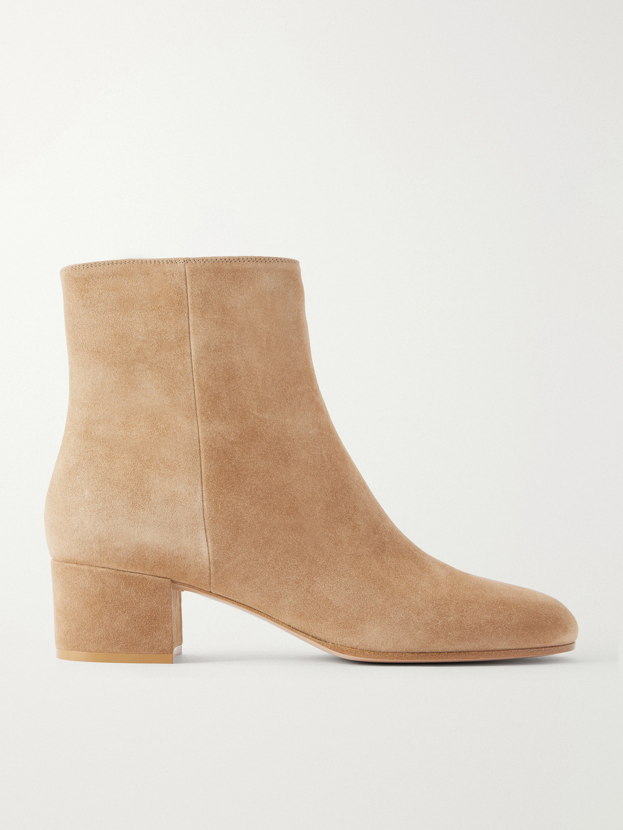 Gianvito Rossi Joelle 45 Suede Ankle Boots In Brown