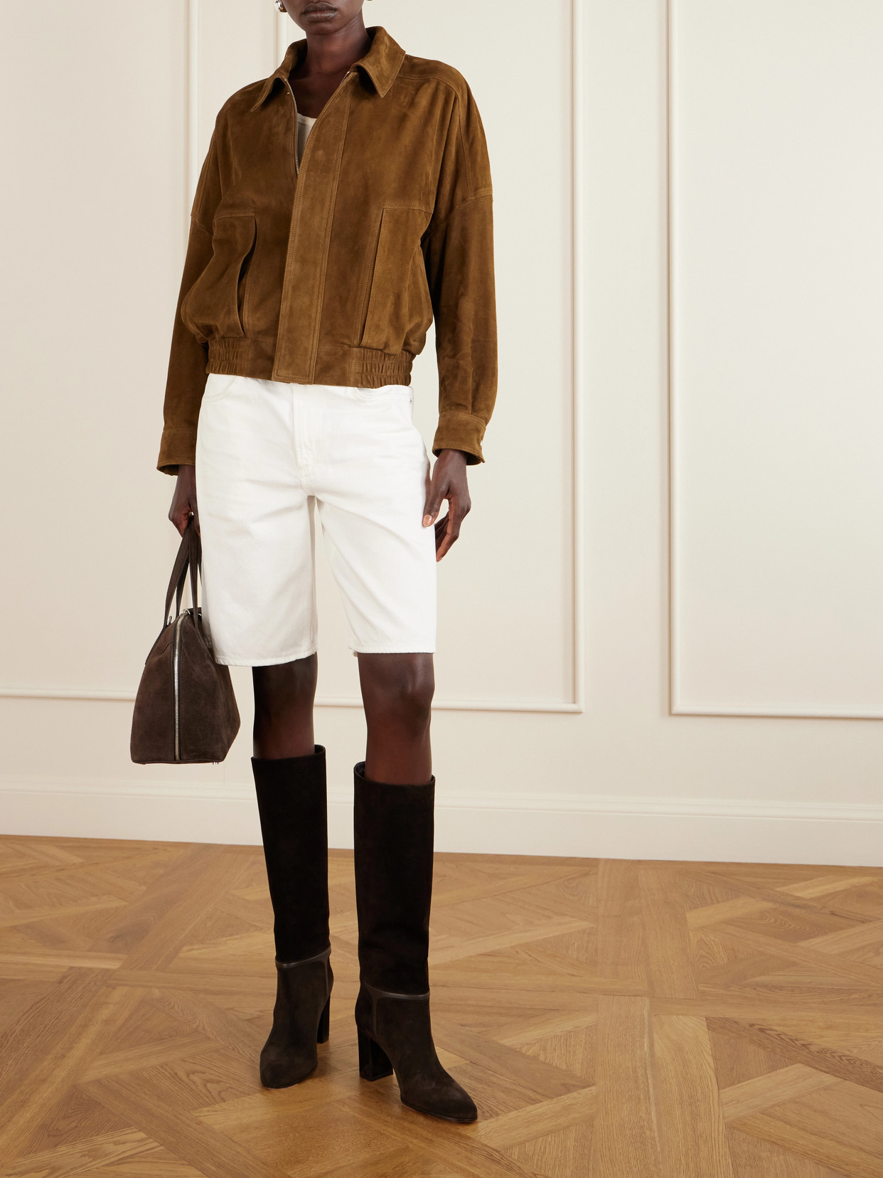 75 Suede Knee Boots